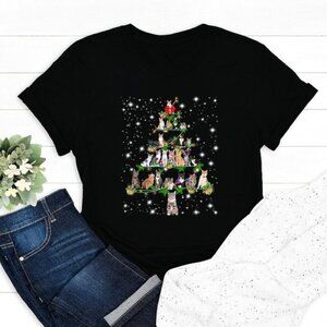 Christmas Cat Tree Cute Kitty Holiday Pet Lover T-Shirt
